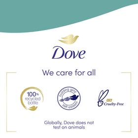 Dove recyclable packaging symbol highlighting responsible packaging benefit