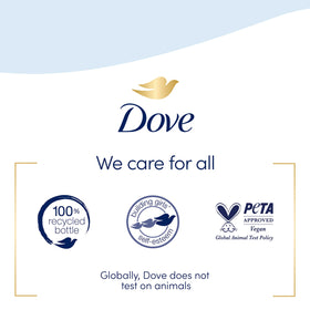 Dove recycled plastic label emphasizing sustainability credentials