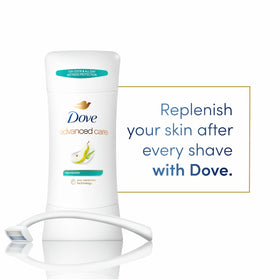Dove Rejuvenate in-hand application demonstrating easy non-sticky wear and protection