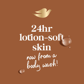Close-up of rich Dove lather texture, illustrating deep moisturization feel