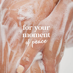 Dove scent visual blue chamomile and oat milk representing calming fragrance and stress relief