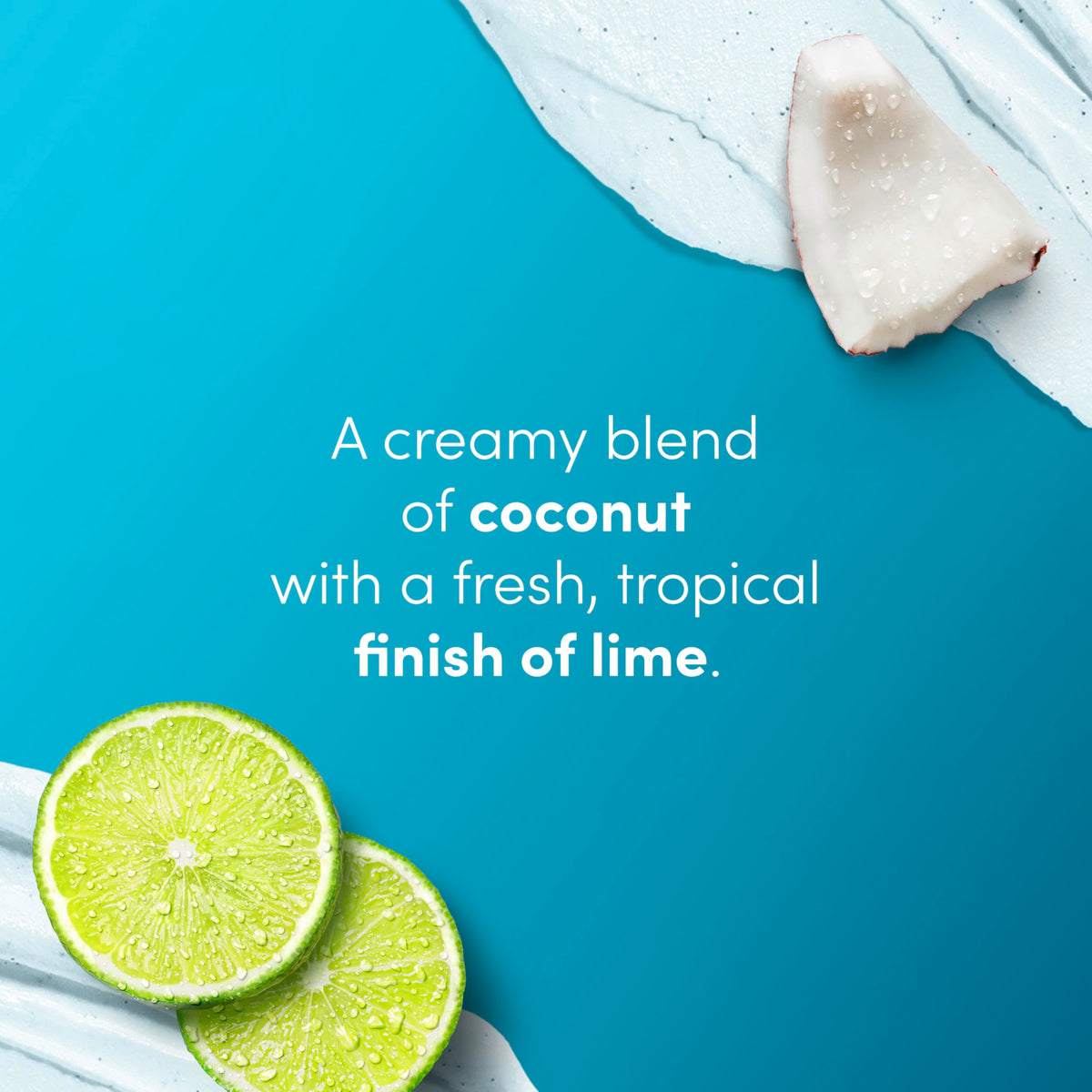 Dove scrub in hand application demonstrating easy spread and gentle buffing benefit