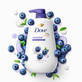 Dove bottle on bathroom shelf suggesting daily self-care routine