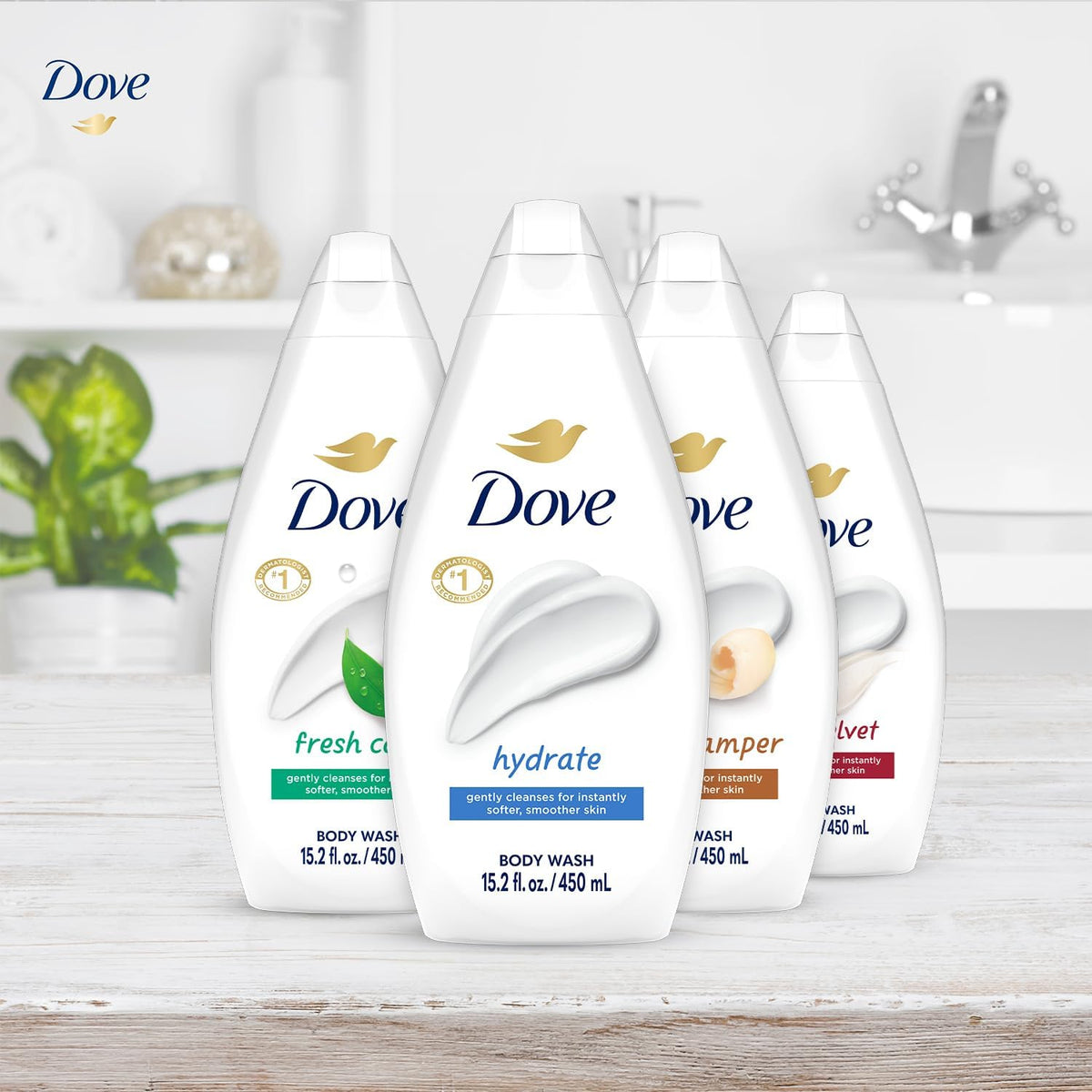 Dove Silky Velvet lather texture shot showing rich creamy foam and softness benefit