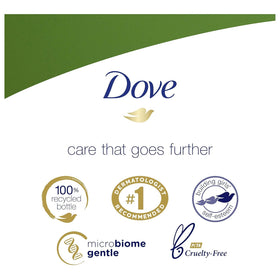 Dove bottle in hand showing 12oz size for portion planning