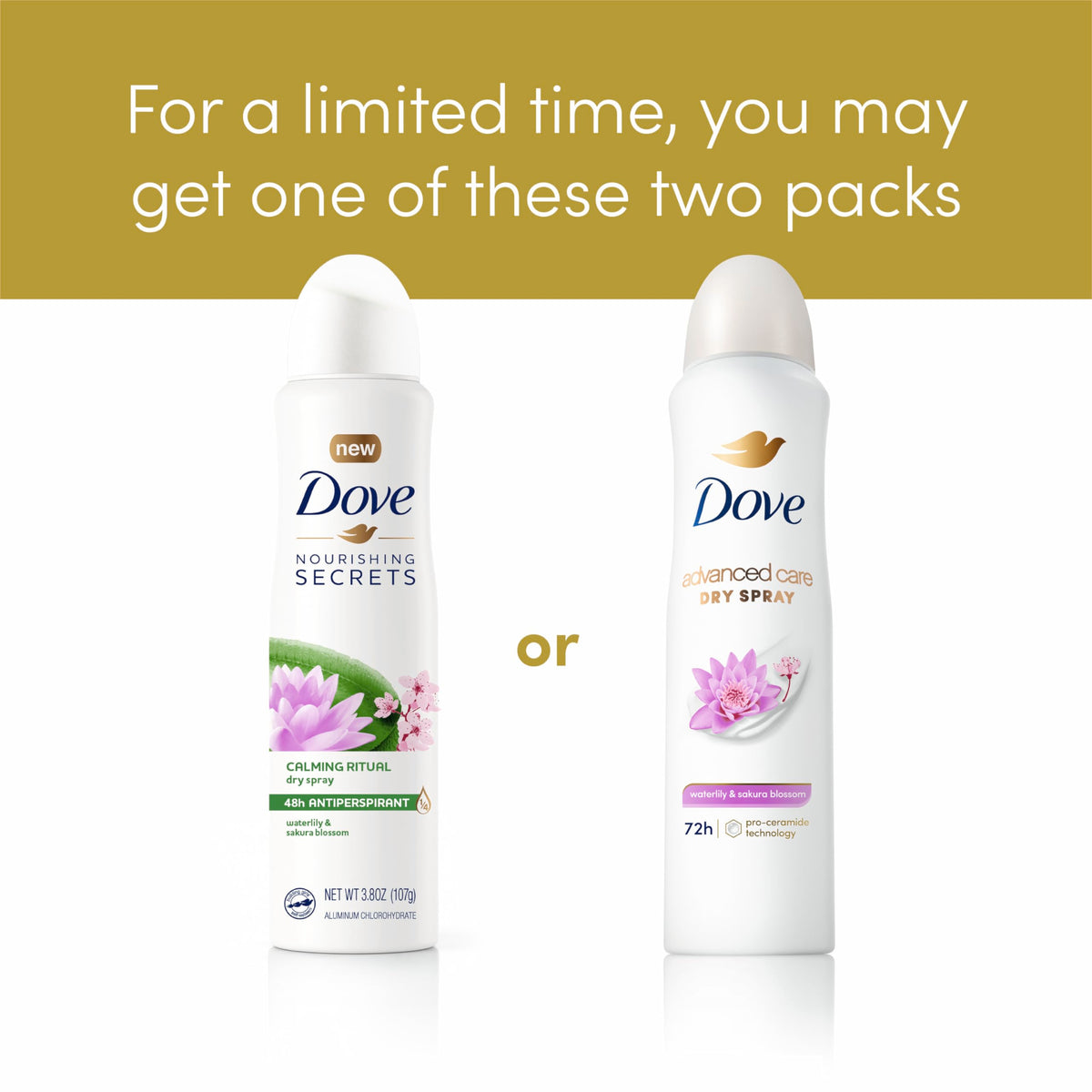 Dove can in hand for scale, demonstrating compact travel-ready size benefit