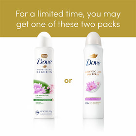Dove can in hand for scale, demonstrating compact travel-ready size benefit
