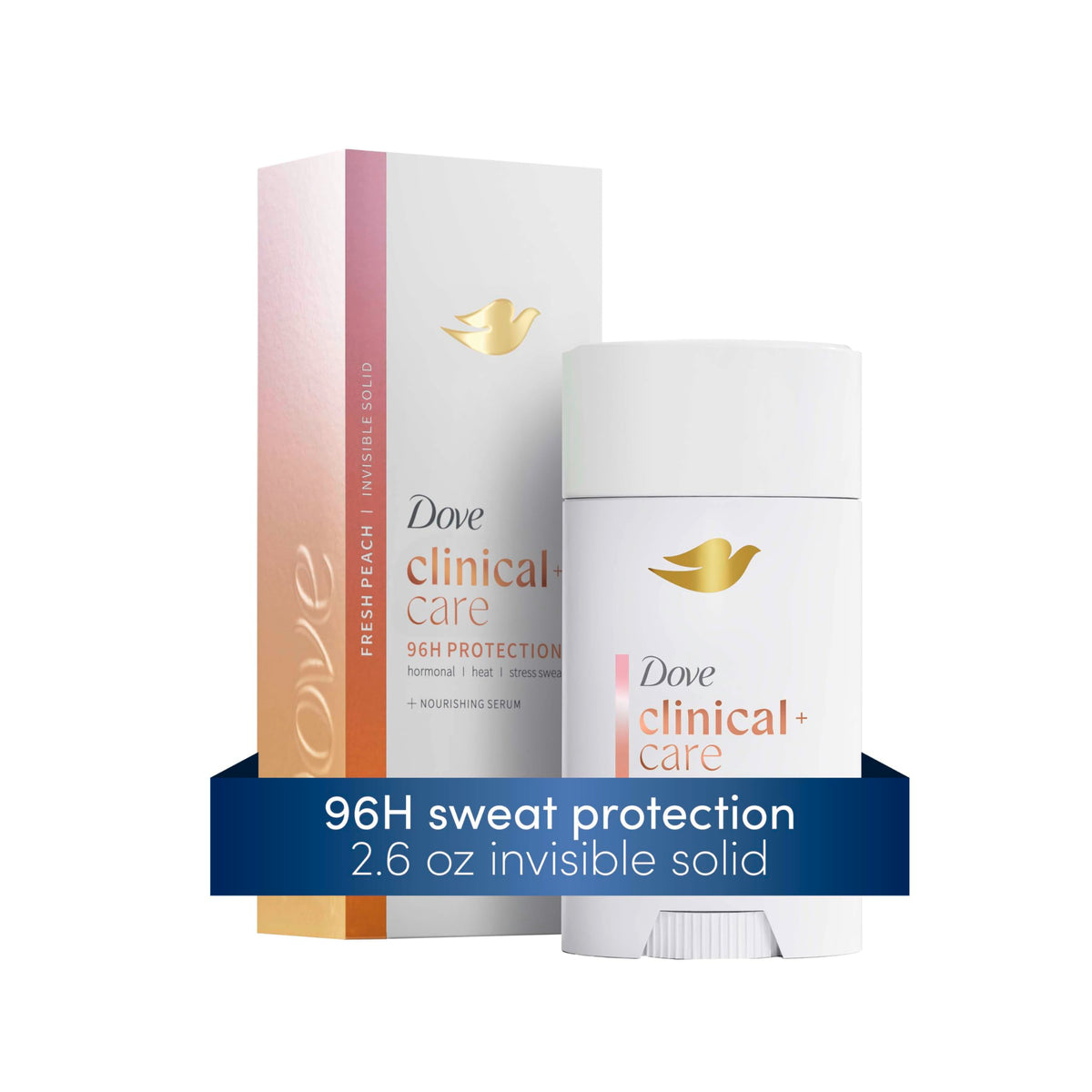 Dove antiperspirant next to smartphone showing compact travel-friendly size