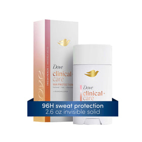 Dove antiperspirant next to smartphone showing compact travel-friendly size