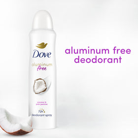 Dove spray held in hand showing compact 4 oz travel-friendly benefit