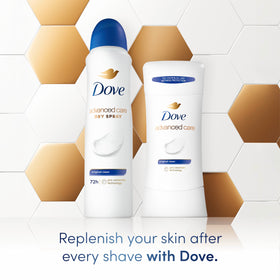 Dove stick close-up texture of balm showing smooth moisturizing finish