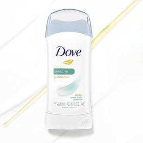 Dove solid stick texture close-up illustrating smooth glide and moisturizing feel