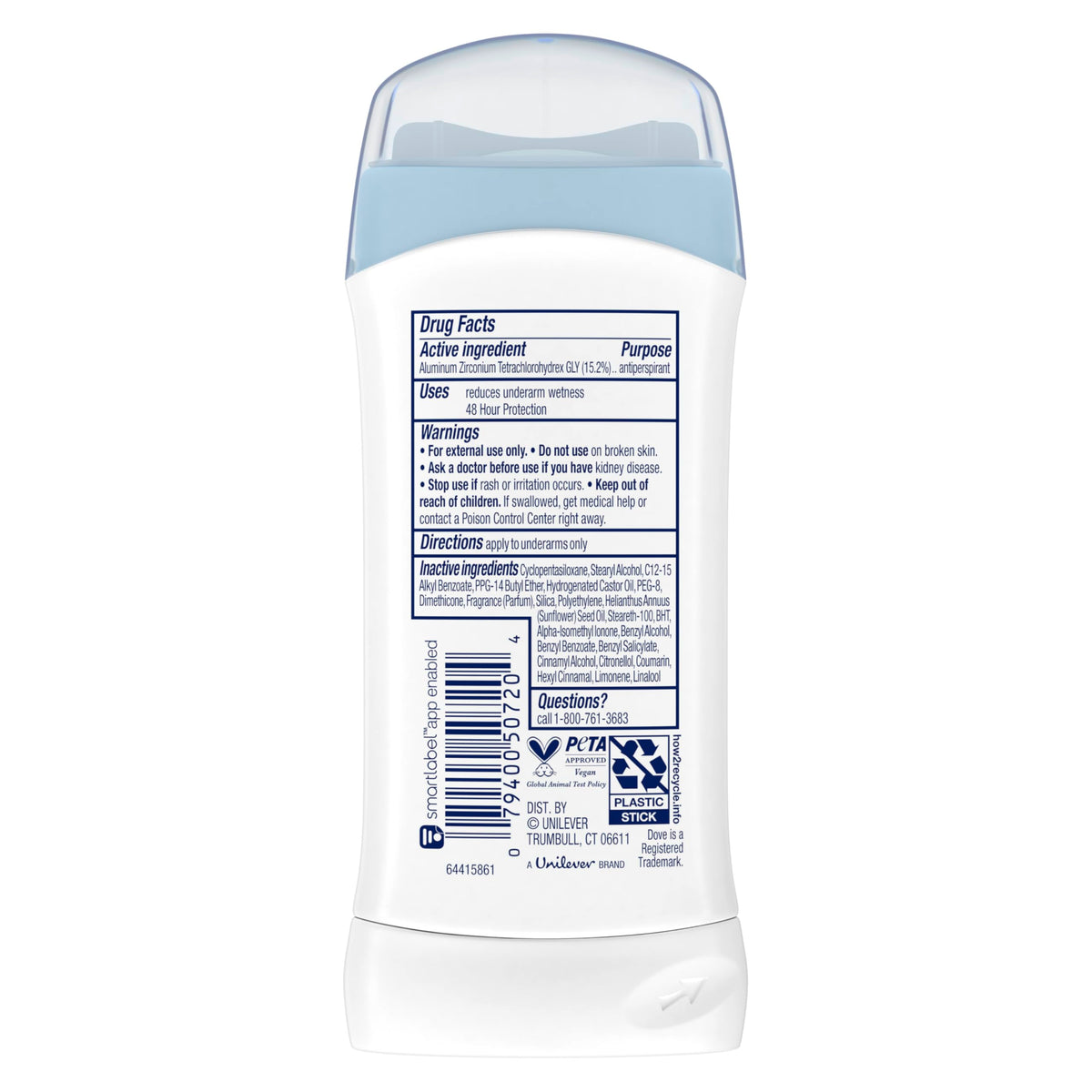 Dove close-up twist mechanism highlighting easy application benefit
