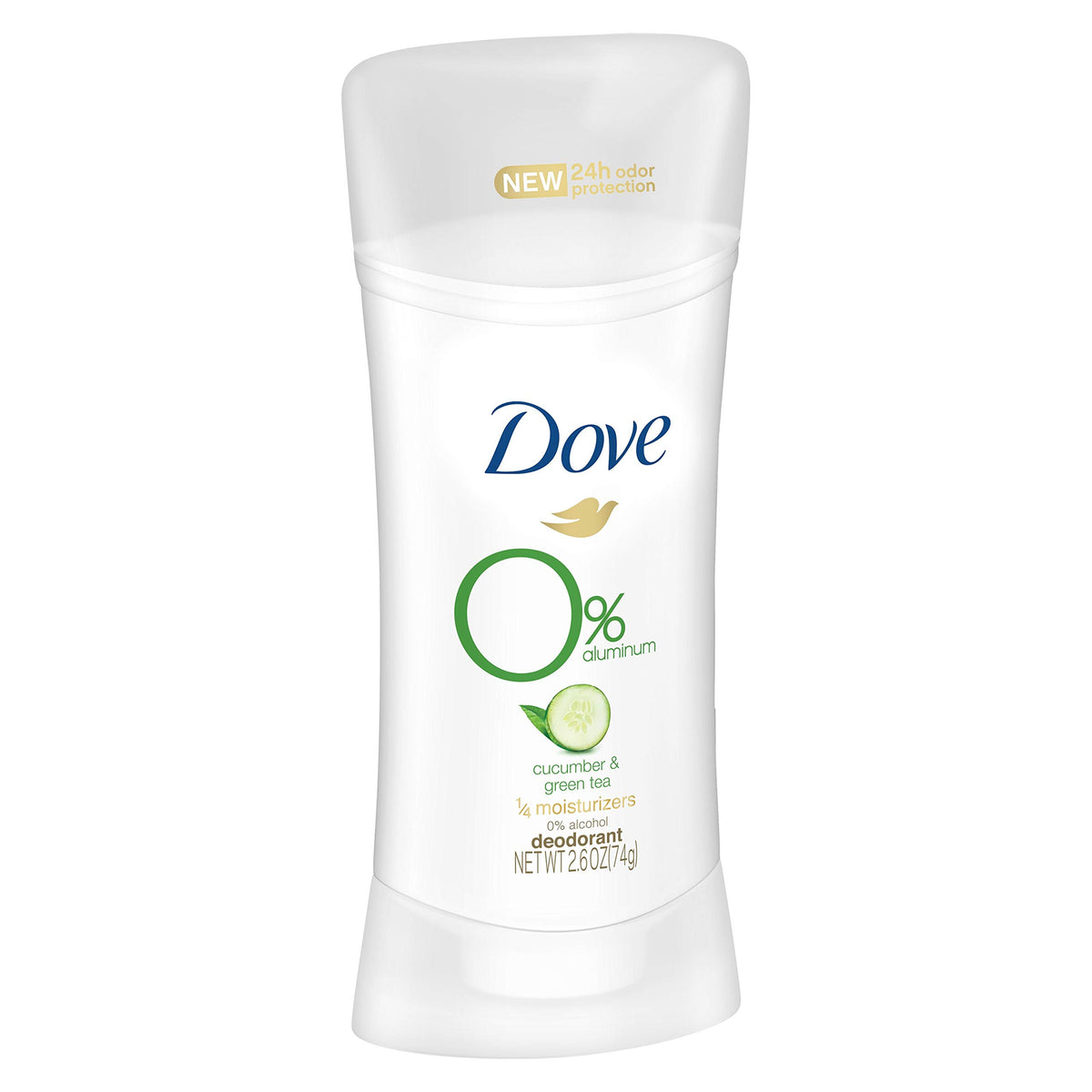 Dove stick open close-up showing smooth application texture benefit