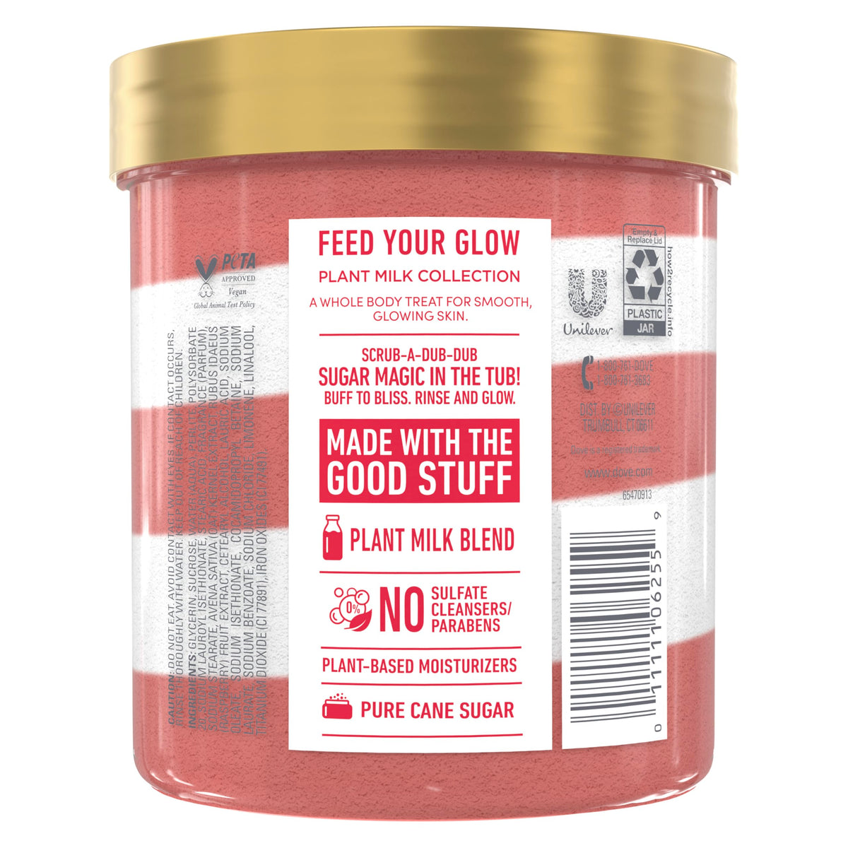 Dove open tub showing creamy texture for gentle hydration