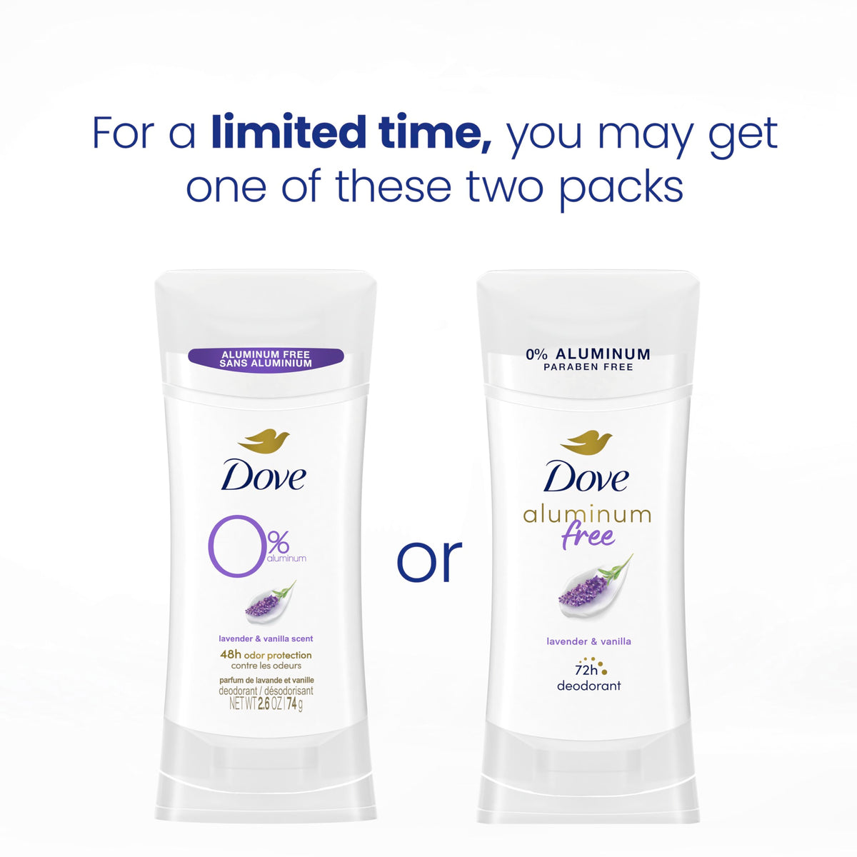 Close-up texture of Dove stick showing moisturizers for soft smooth underarms
