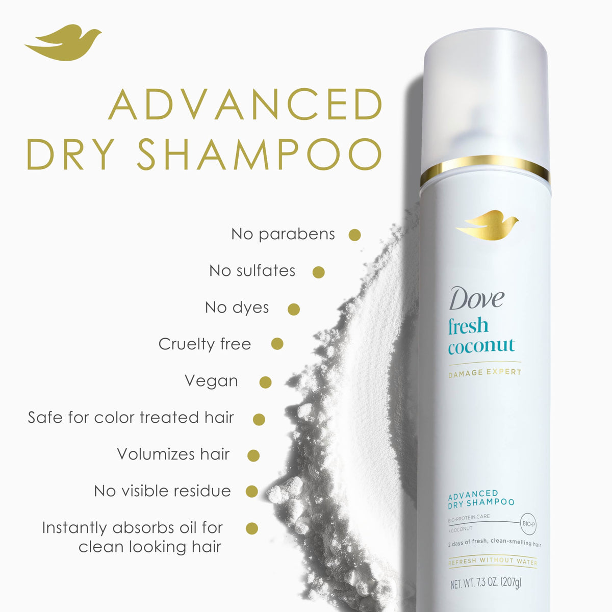 Dove close-up softened hair strand showing smoother texture benefit