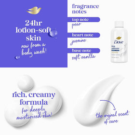 Dove texture cream lather in hand illustrating smooth application