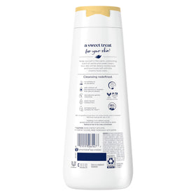 Dove creamy lather texture close-up showing rich foam and moisturization benefit