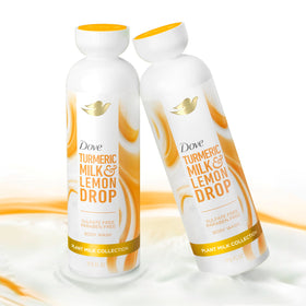 Dove ingredients and pH-balanced label showing gentle, sulfate-free formula benefit