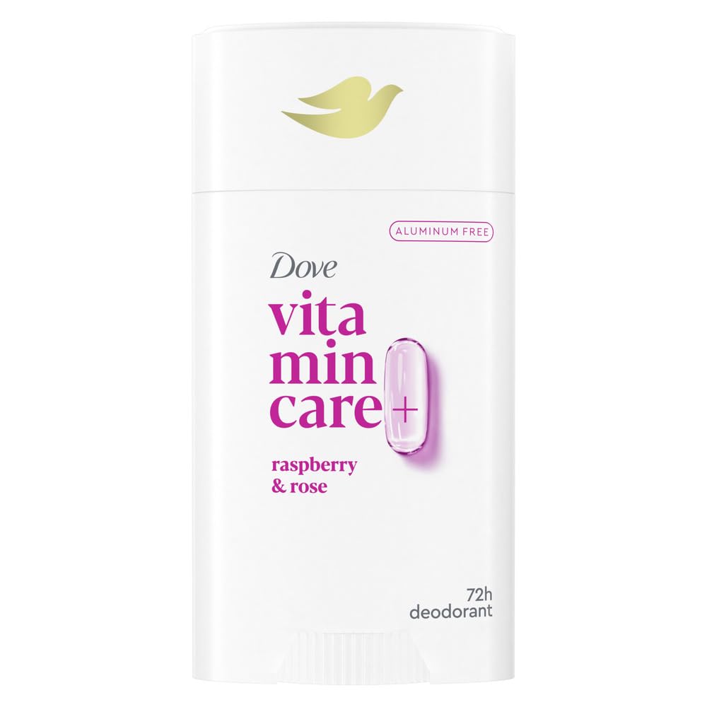 Dove VitaminCare+ front packaging showing scent and 72h protection benefit