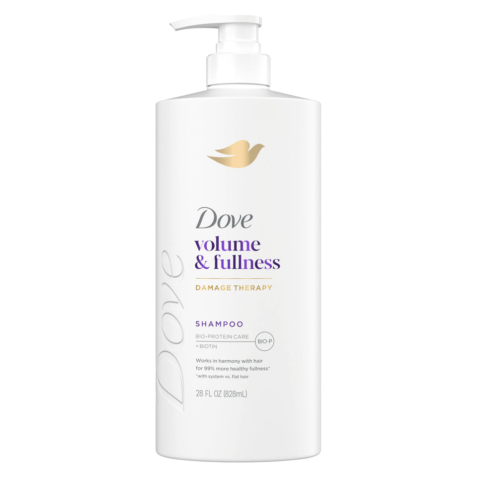 Dove front bottle showing label and slim profile for easy handling and lasting use
