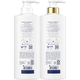 Dove pump bottle close-up demonstrating easy dispensing and control