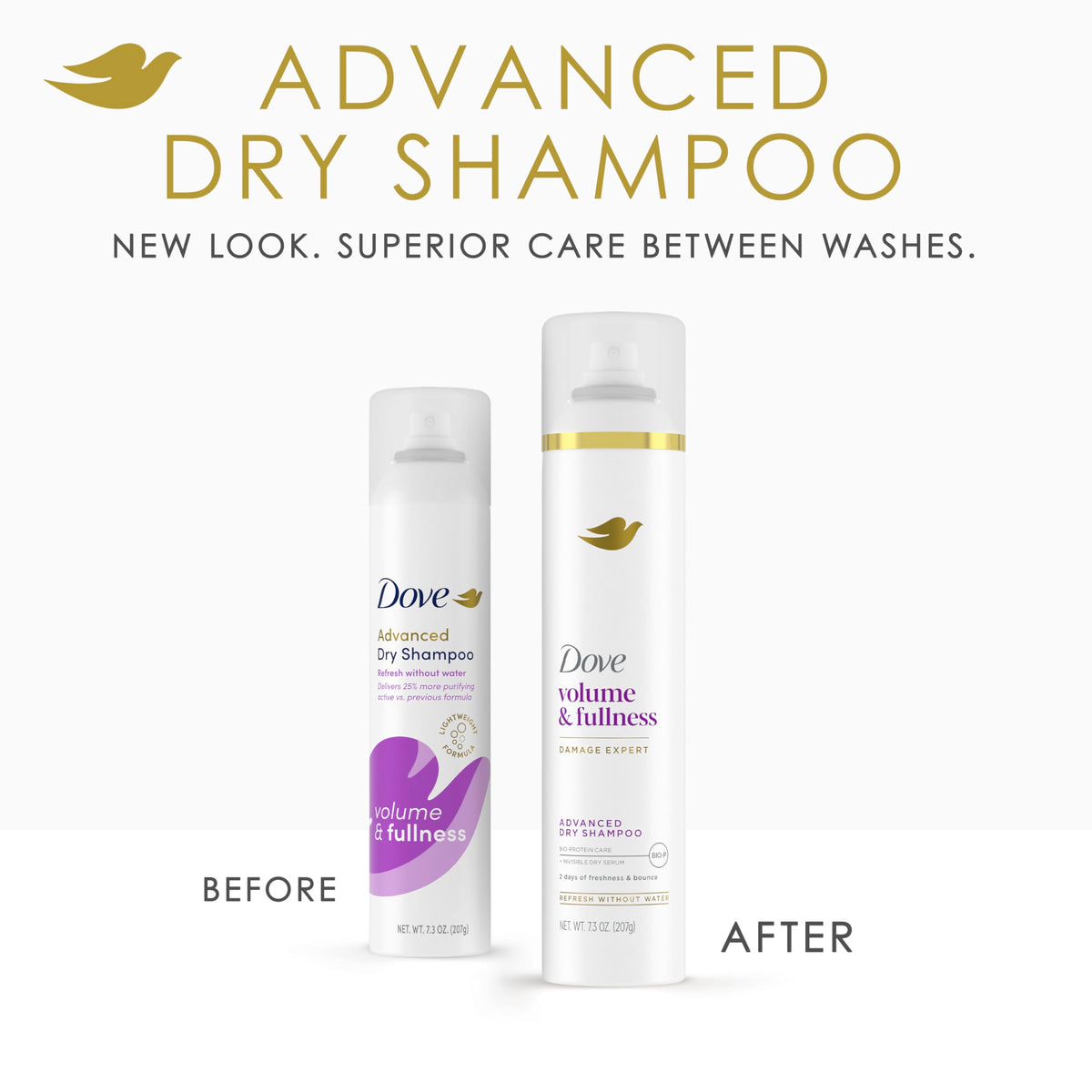 Dove applied at roots for instant lift and oil absorption