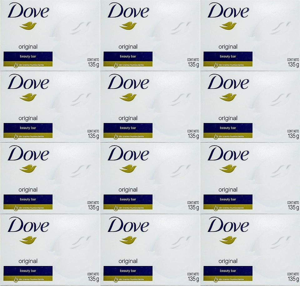 Dove white cream bar front packaging showing brand and pack benefits