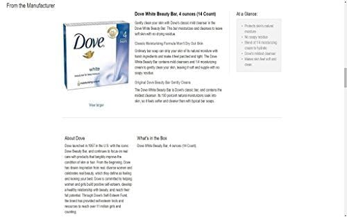 Dove white cream bar single unwrapped to show smooth surface and hydration benefit