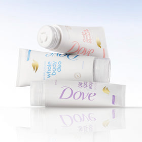 Dove whole body applied underarm demonstrating gentle odor control