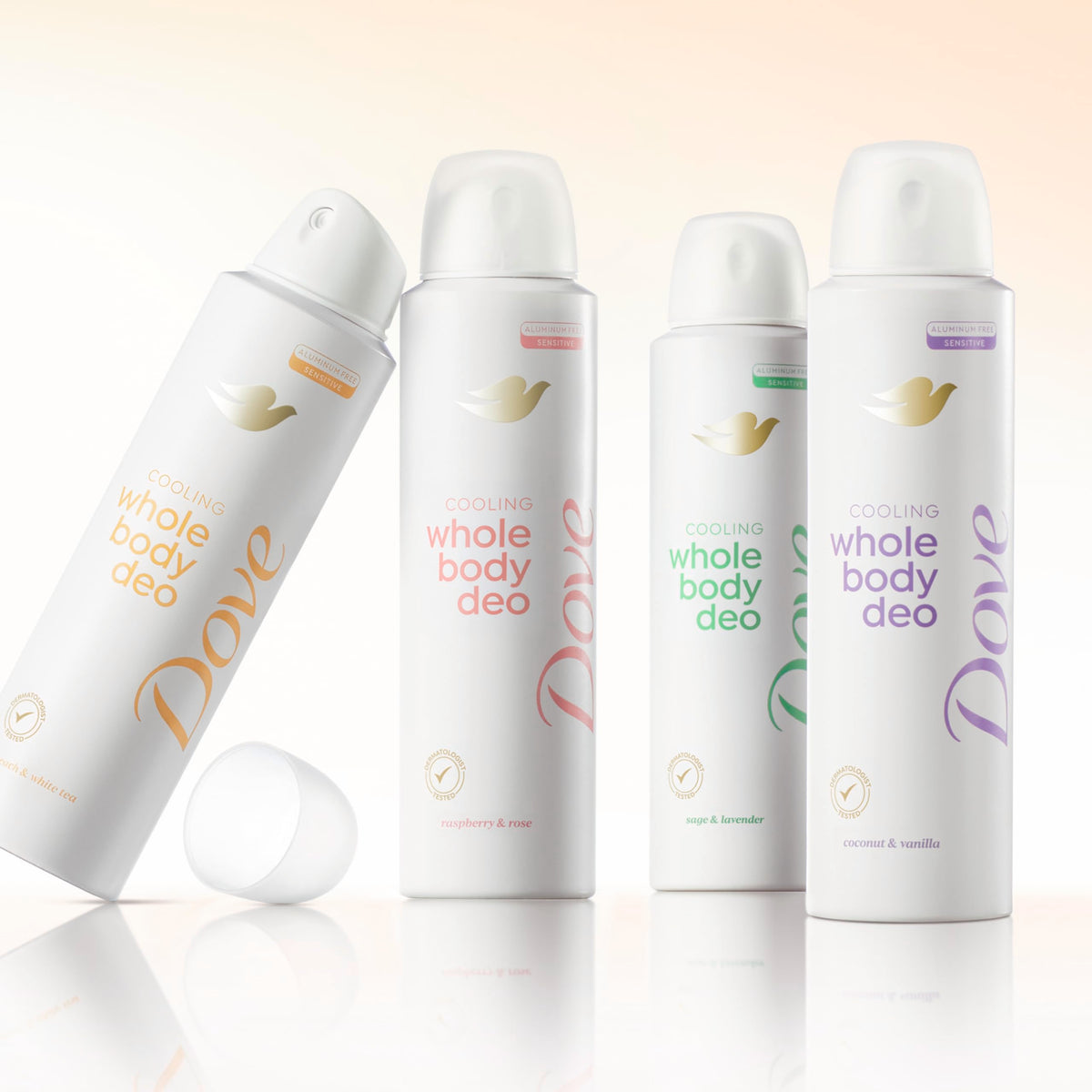 Dove whole body deodorant being applied after workout for long-lasting freshness