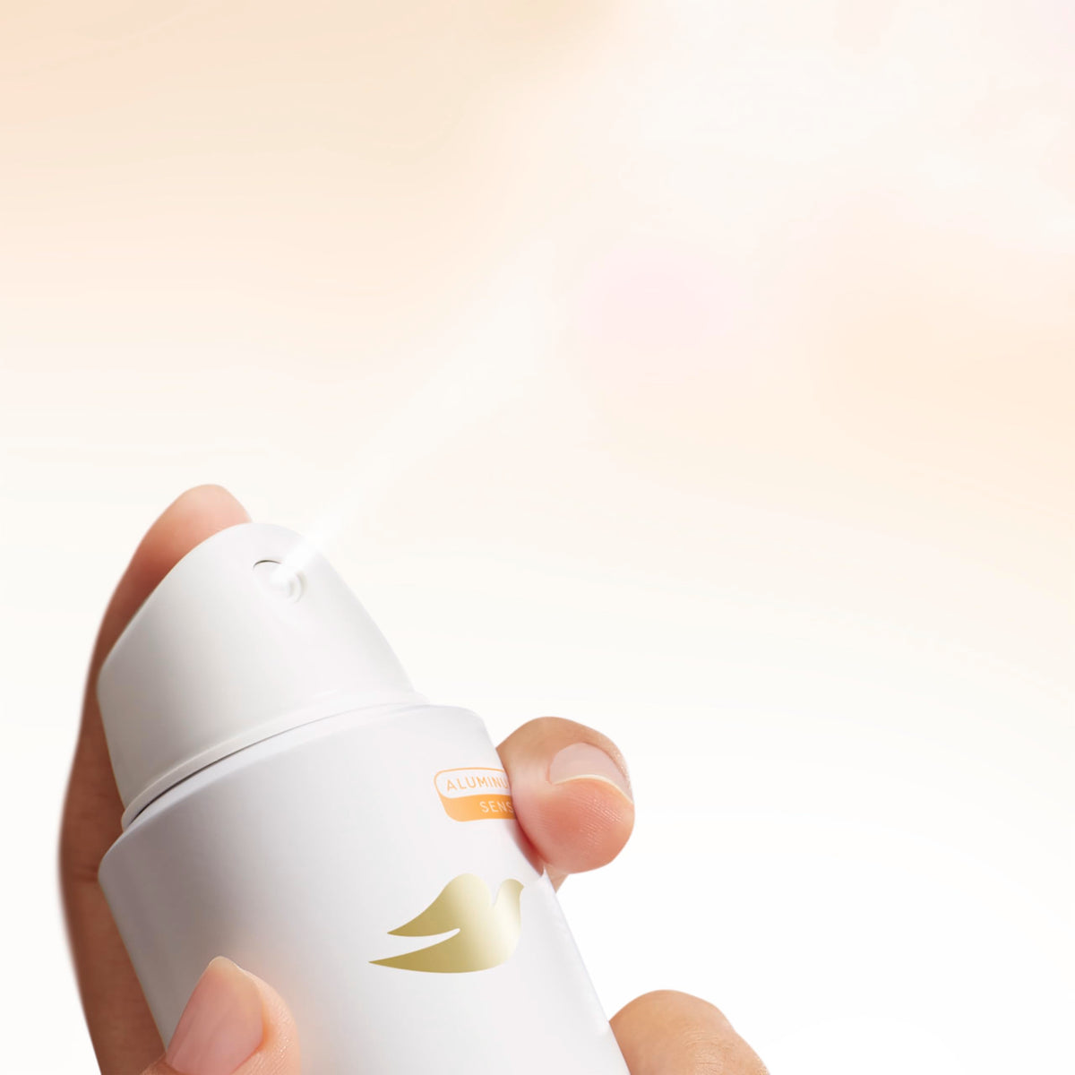Dove whole body deodorant texture droplet on skin for moisturizing effect