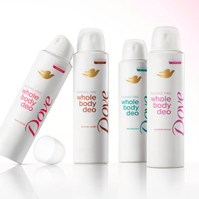 Dove whole body deodorant label and ingredients view reassuring clean formulation