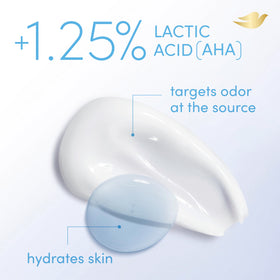 Dove whole body next to hand for scale illustrating 2.5 oz travel-friendly size