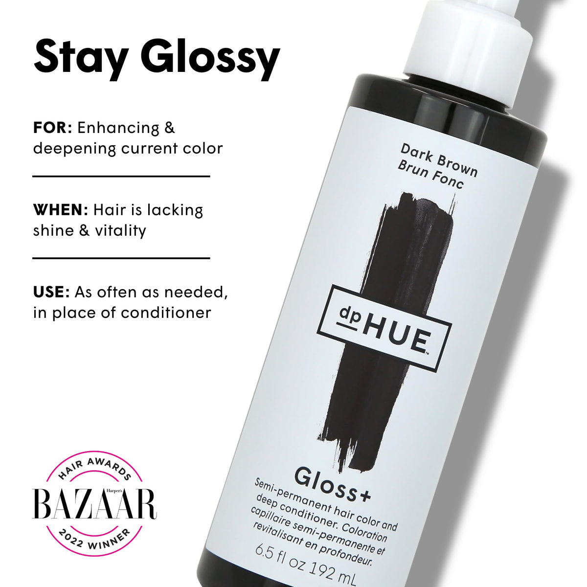 dpHUE texture close-up of Gloss+ gel showing glossy consistency