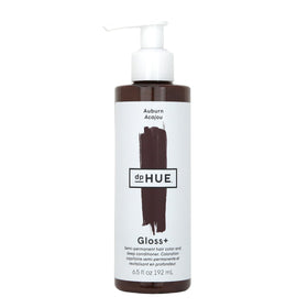 dpHUE Gloss+ Auburn front bottle showing sleek packaging and clear usage benefit