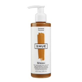 dpHUE Gloss+ Caramel front packaging showing warm tone and shine benefits