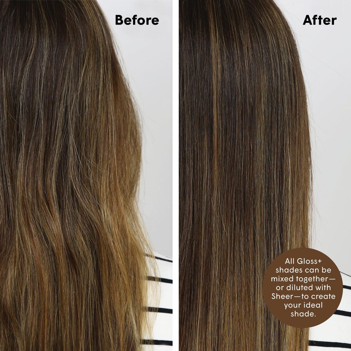 dpHUE being applied to damp hair demonstrating easy at-home use