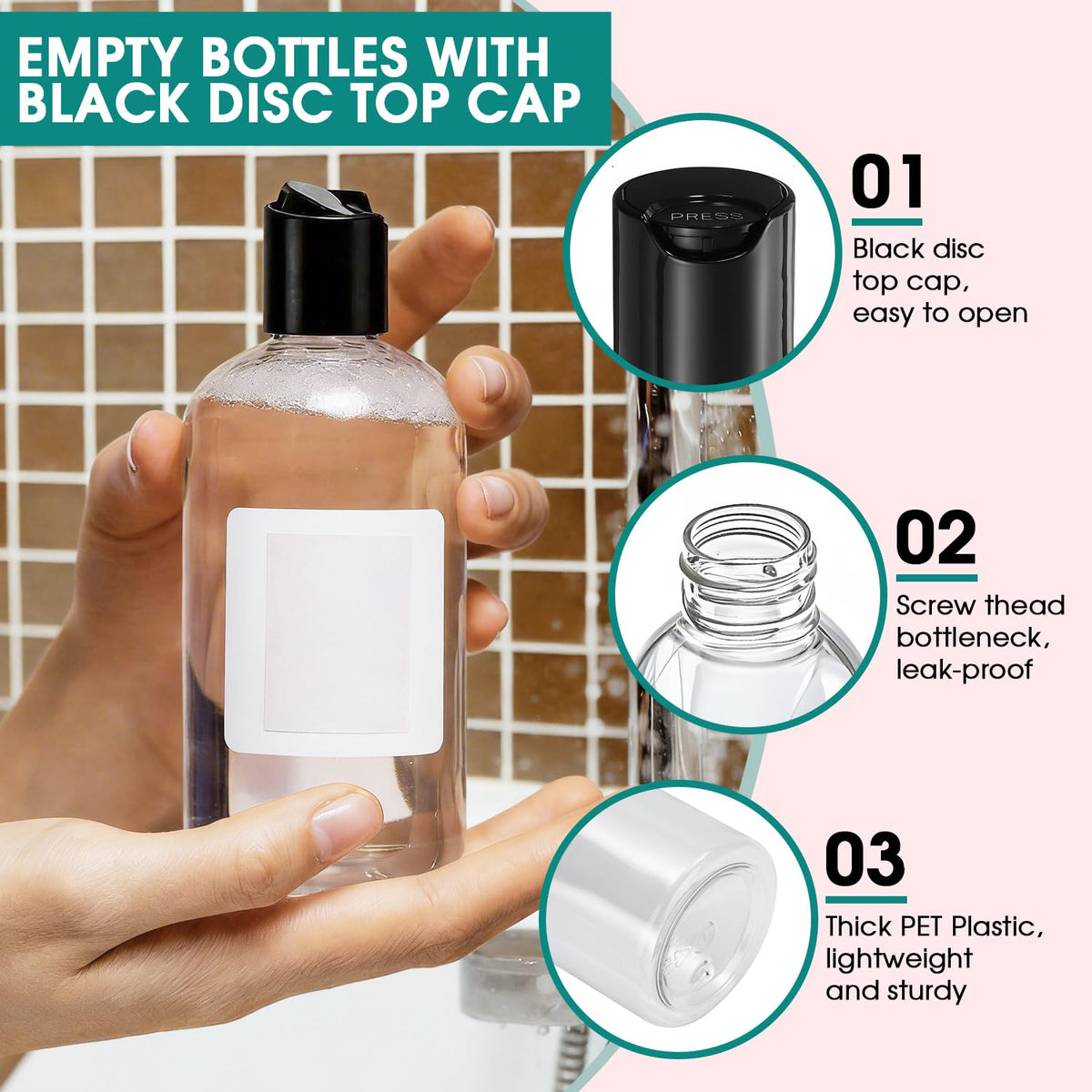 DPLASKA filling bottle with funnel for easy refill convenience