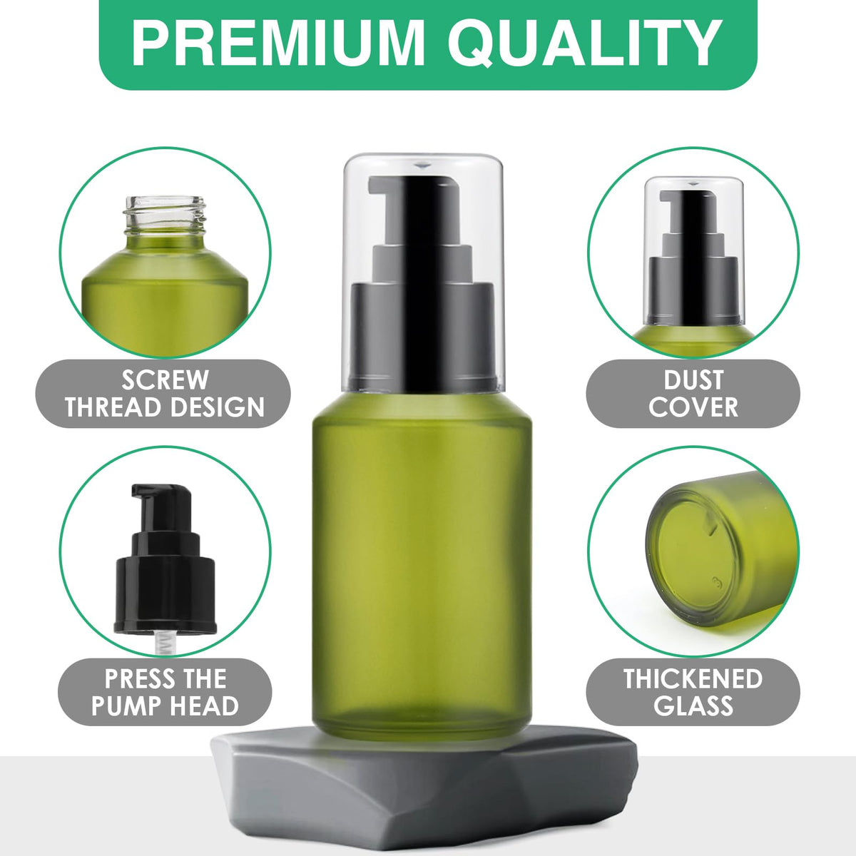 DPLASKA glass thickness detail highlighting durable construction and break resistance