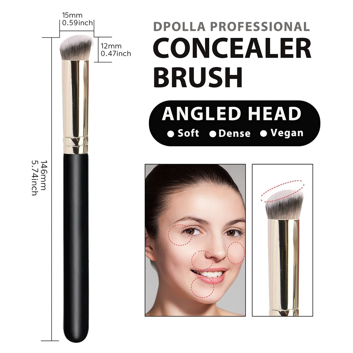 dpolla bristles texture detail highlighting dense synthetic fibers and no-shed benefit