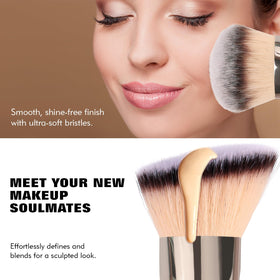 dpolla brush held in hand to show scale and ergonomic grip for controlled application