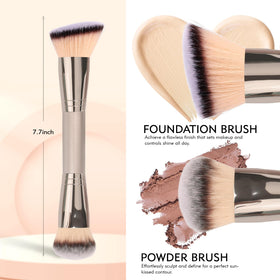 dpolla round head texture detail highlighting soft fibers for smooth powder buffing