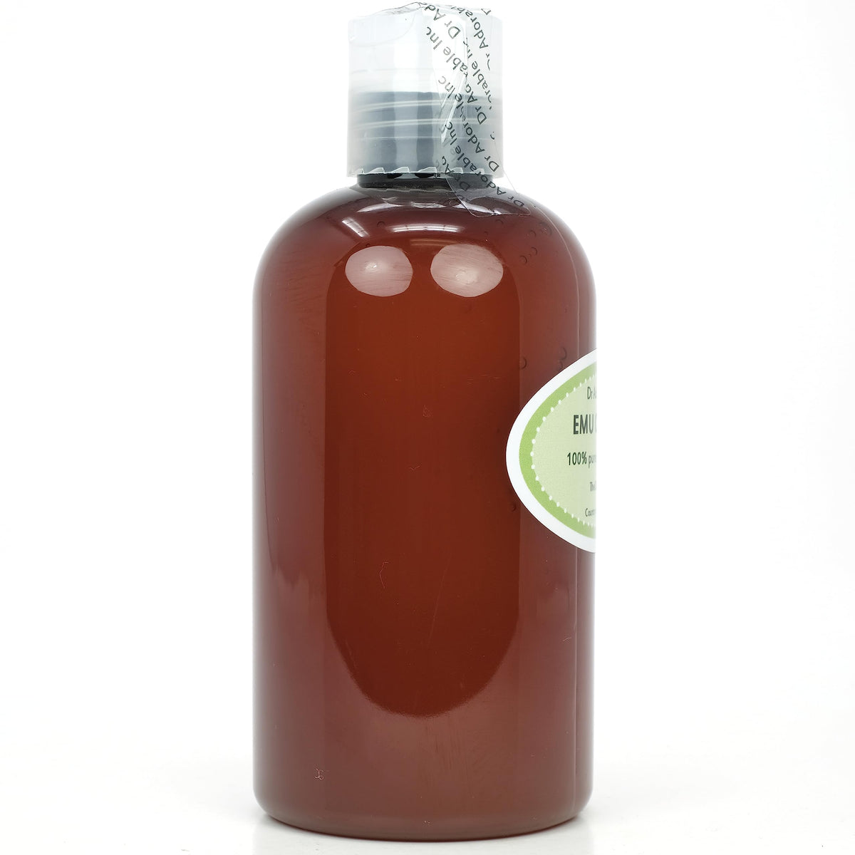 Dr Adorable 8 oz jar next to hand showing real size and portion control