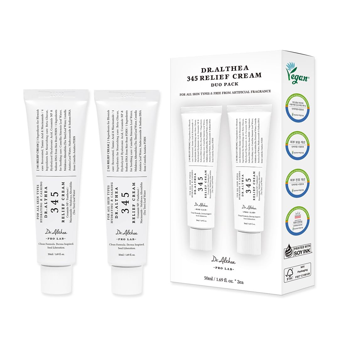 Dr.Althea front packaging showing product name and calming design benefits