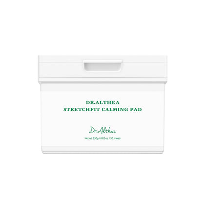 Dr.Althea front packaging showing calming pad benefits and vegan label