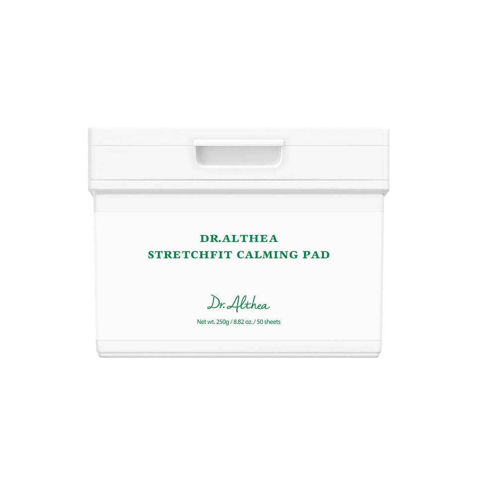 Dr.Althea front packaging showing calming pad benefits and vegan label