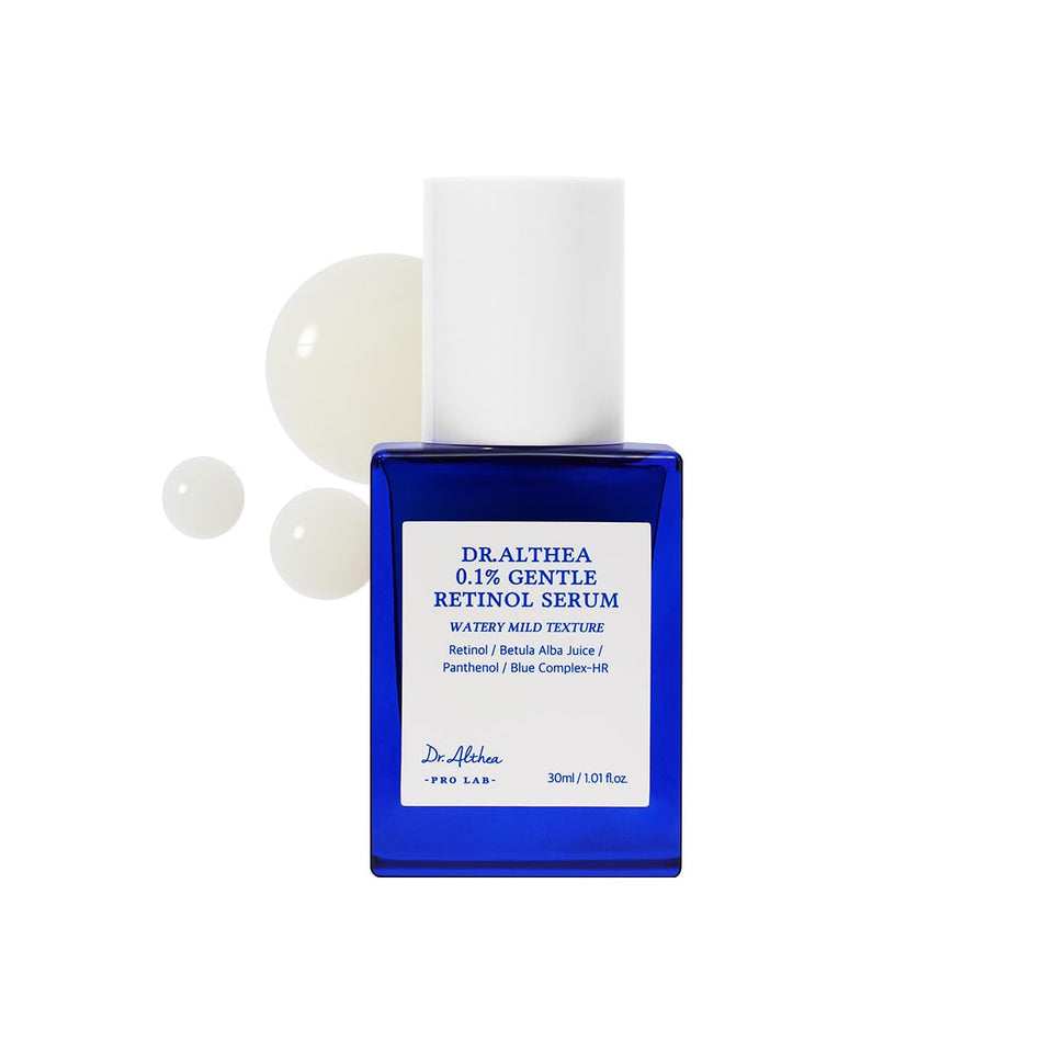 Dr.Althea bottle front view showing minimalist packaging and daily-use benefit