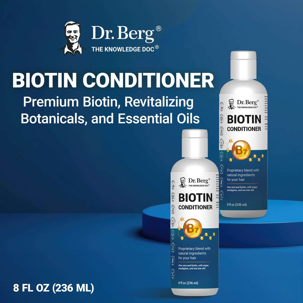 Close-up of creamy conditioner texture from Dr. Berg, shows smooth application